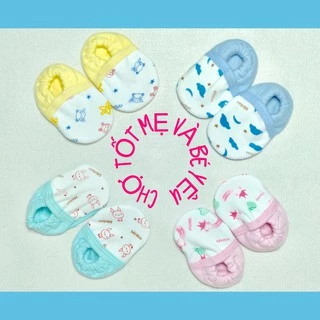 GIÀY VẢI CHO BÉ SƠ SINH-7KG COTTON CAO CẤP