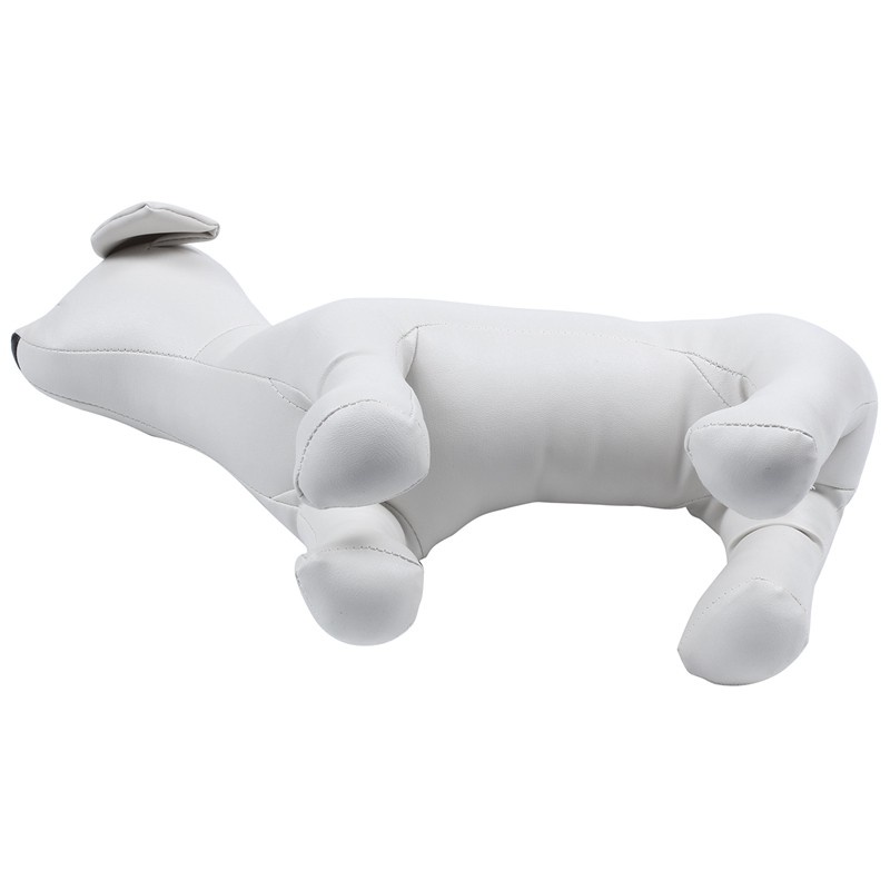 Leather Dog Mannequins Standing Position Dog els Toys Pet Animal Shop Display Mannequin White S