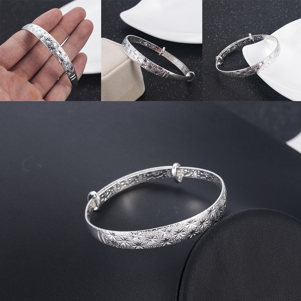 [sweet] Fashion woman Temperament Wild Gypsophila Alloy adjustable Bracelet Girl Jewelry Gifts