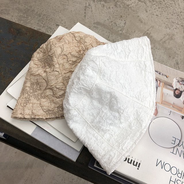 Mũ tai bèo 100% cotton chống nắng, nón bucket siêu nhẹ tạo hình nhăn độc đáo phong cách Nhật Bản Hot Trend M09