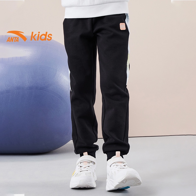 Quần dài thể thao bé gái thương hiệu thời trang Anta Kids 362137771