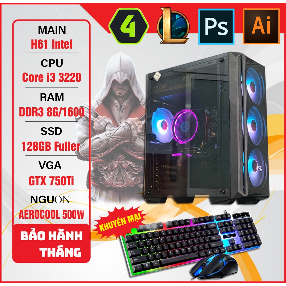 Bộ Máy Tính Bàn Chiến Game Online FO4, VLTK, LOL i3 3220 / GTX 750Ti | BigBuy360 - bigbuy360.vn
