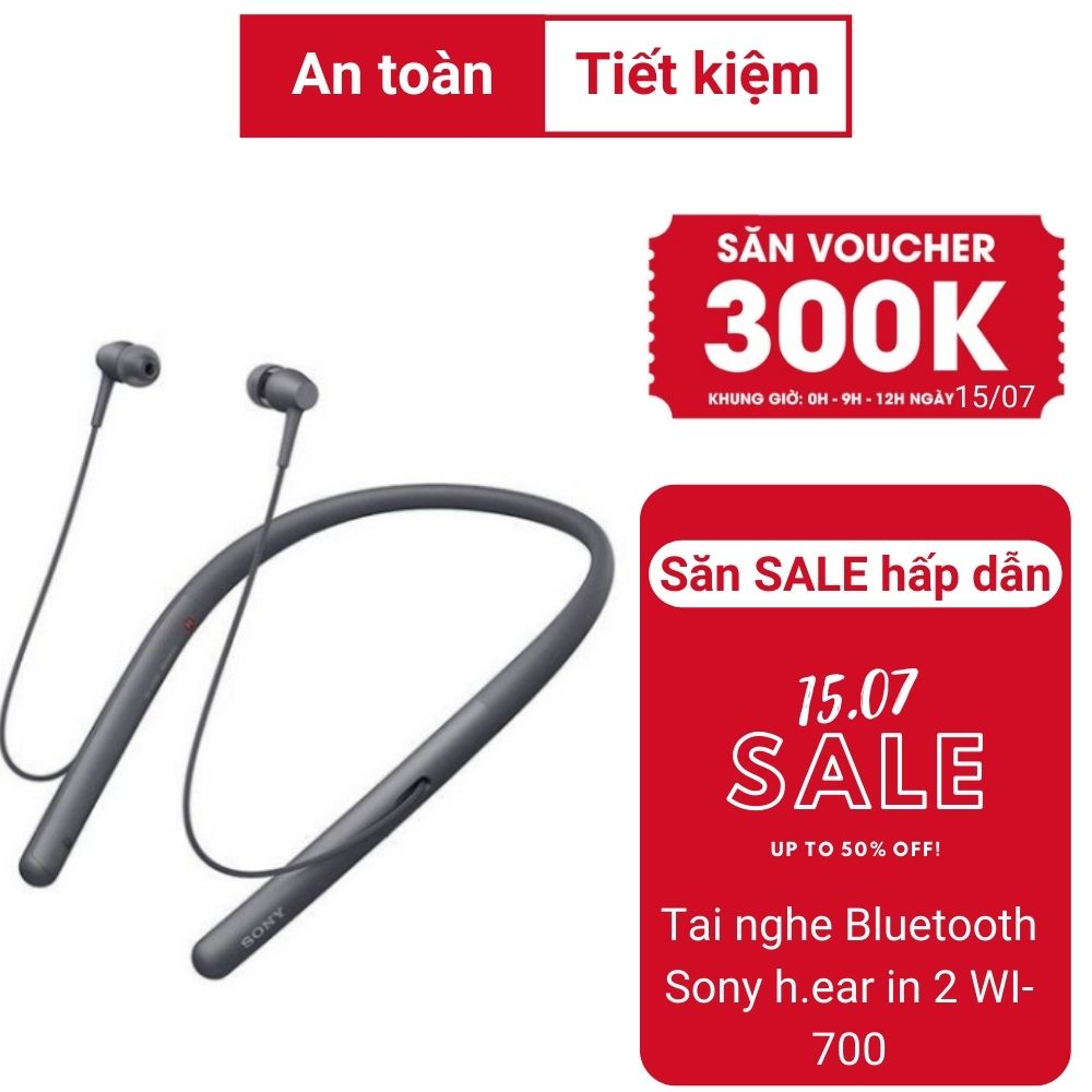 Tai nghe Bluetooth Sony h.ear in 2 WI-H700 Sport Màu ĐEN FREESHIP âm thanh chuẩn HIFI bass treble rõ ràng Bolo_shop1