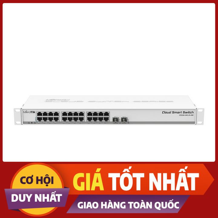 Bộ chia mạng Mikrotik Switch CSS326-24G-2S+RM