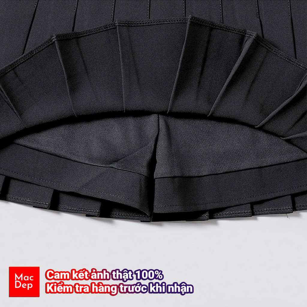 CHÂN VÁY XẾP LY (đen, trắng). Váy ngắn có quần trong - CV03 | BigBuy360 - bigbuy360.vn