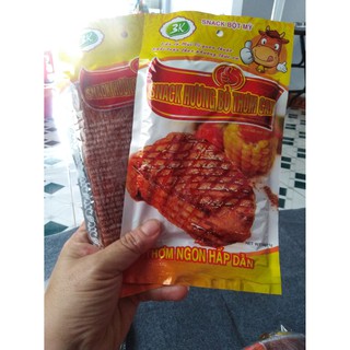 [[Đảm bảo chất lượng] Snack quẩy bò miếng thơm cay ( quẩy bò xé cay)