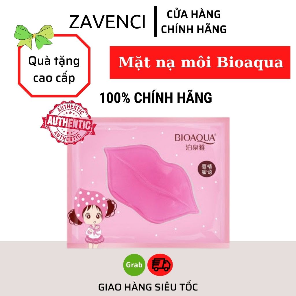 Mặt nạ môi BIOAQUA phục hồi dưỡng môi hồng hào, căng quyến rũ chính hãng nội địa Trung - Zavenci