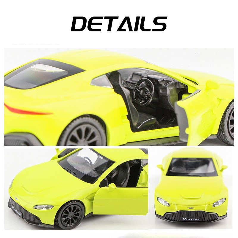 Mô Hình Xe Hơi Thể Thao Aston Martin Vantage Bằng Hợp Kim Kẽm Tỷ Lệ 1 / 36