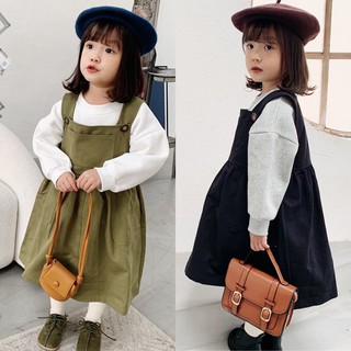 Yếm váy thô xòe 2 cúc sz 90-140