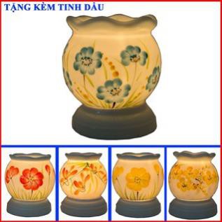 [SIZE TRUNG - GIÁ KHO]Đèn xông tinh dầu đuổi muỗi gốm bát tràng,máy sông trong phòng ngủ,bóng đèn bằng điện, mẫu đẹp