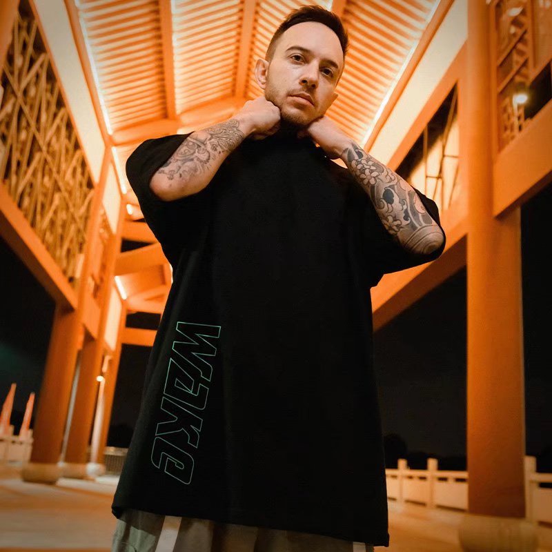 Áo Thun Nam Tay Ngắn Cổ Tròn In Chữ Thời Trang Size M-8XL