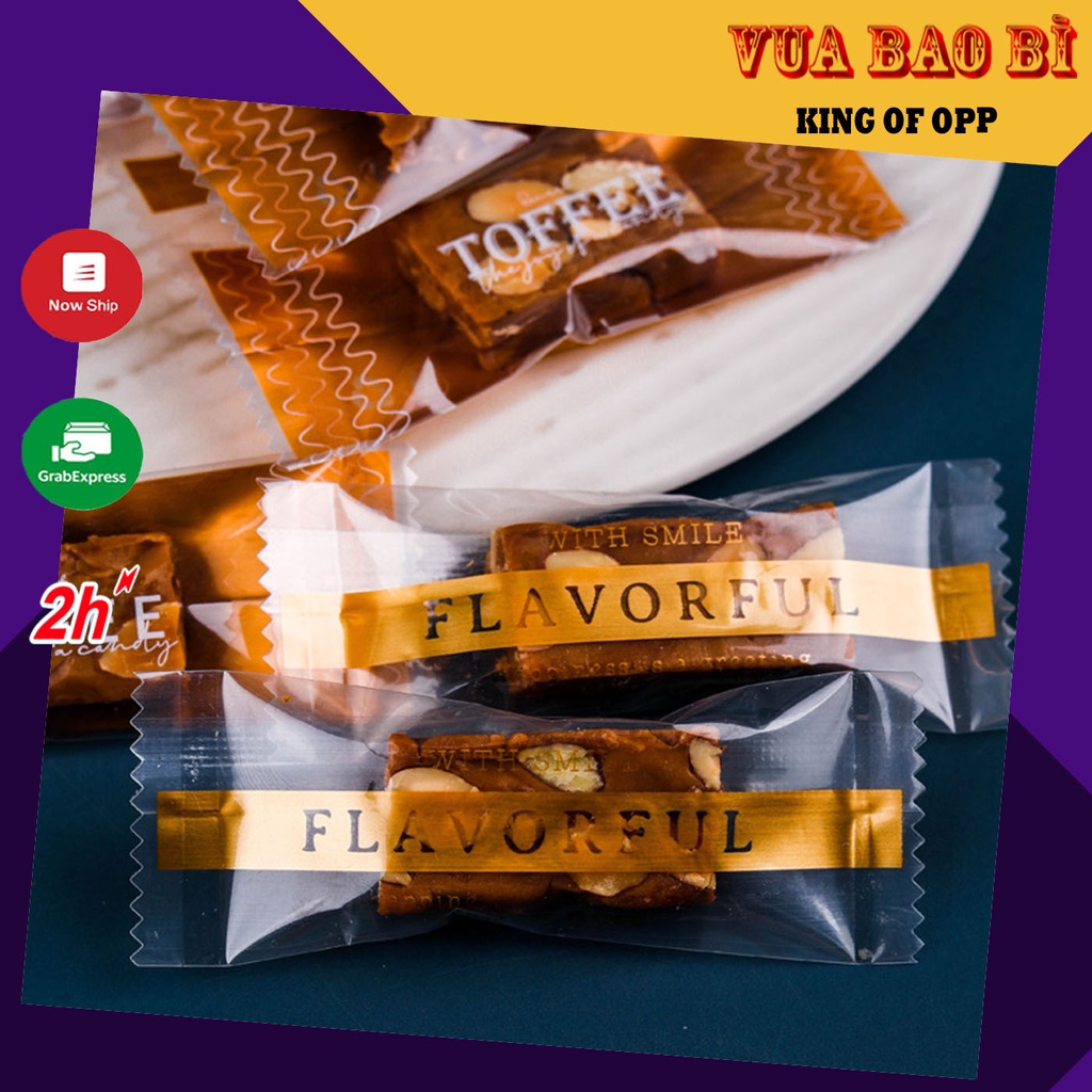 Bao bì bánh kẹo TOFEE, FLAVORFULL, 100 túi/sp, BB39 - VUA BAO BÌ