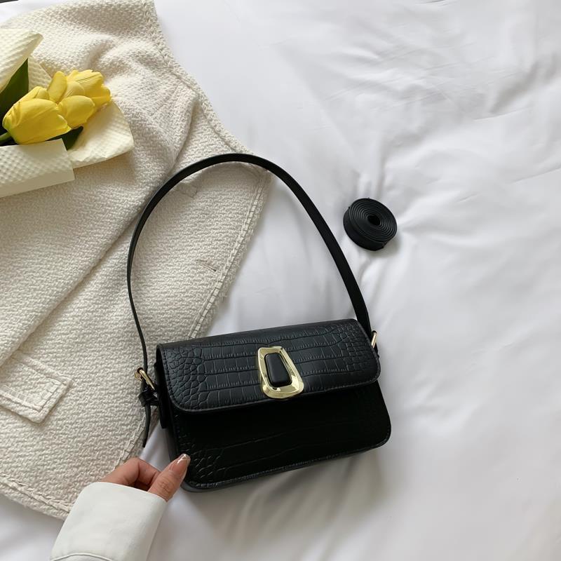 IELGY Túi Đeo Vai Họa Tiết Da Cá Sấu Cao Cấp Có Thể Điều Chỉnh Kích Cỡ Cho Nữ