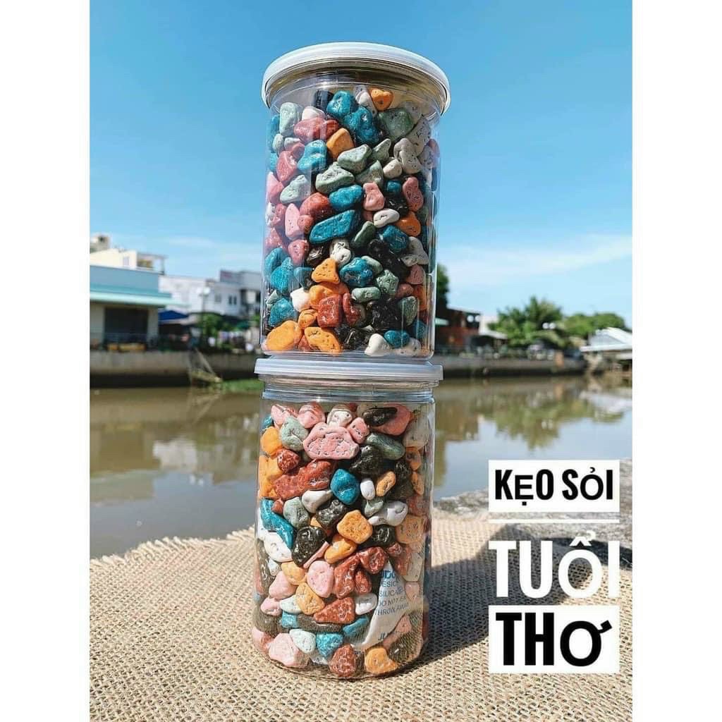 [Mã 253FMCGSALE giảm 8% đơn 500K] [NGON BỔ RẺ] Kẹo sỏi socola 420gr, kẹo sỏi tuổi thơ