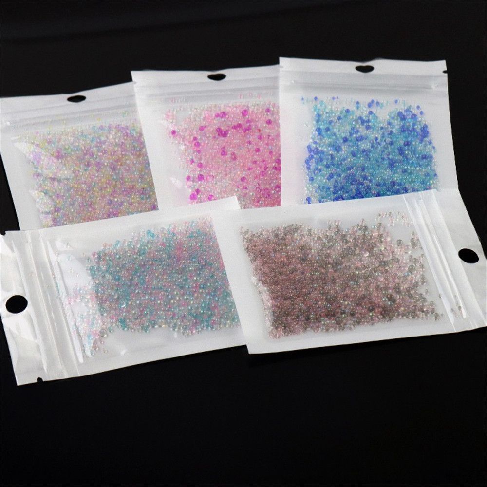 Hạt Thủy Tinh Bong Bóng Mini Trang Trí Móng Tay Diy