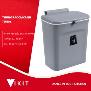 Thùng đựng rác thông minh cài gắn cánh tủ bếp có nắp đậy