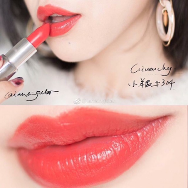 💕SON GIVENCHY 💄LE ROUGE 304  - CAM SAN HÔ - HOT TREND Limited Edition | BigBuy360 - bigbuy360.vn