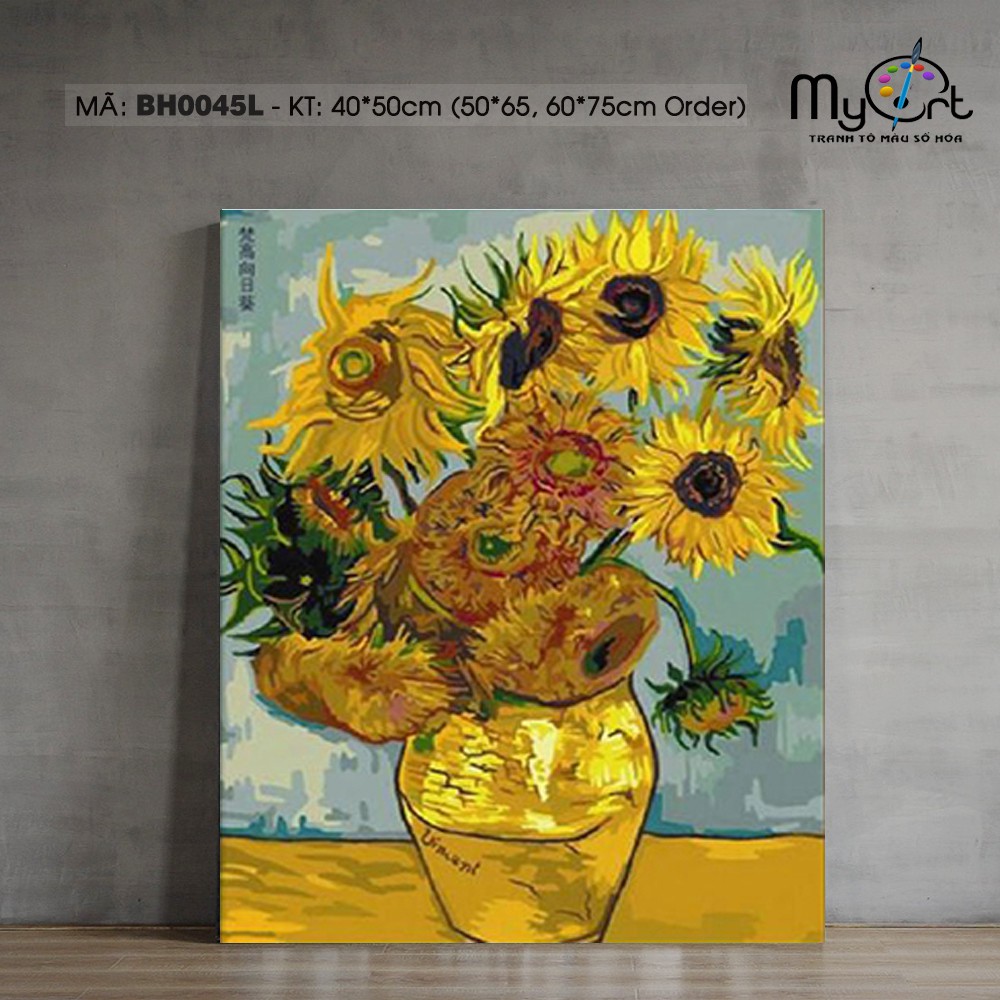 Hướng dẫn cách cách vẽ tranh hoa hướng dương của Van Gogh với phong cách  hội hoạ cổ điển