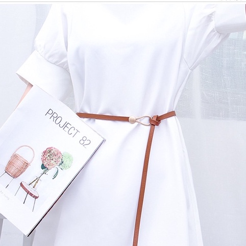 [Có sẵn] THẮT LƯNG DÂY LƯNG DA PU BẢN NHỎ 1CM PHỐI ĐẦM, VEST PHONG CÁCH RETRO HONGKONG CÁ TÍNH THỜI TRANG DL011