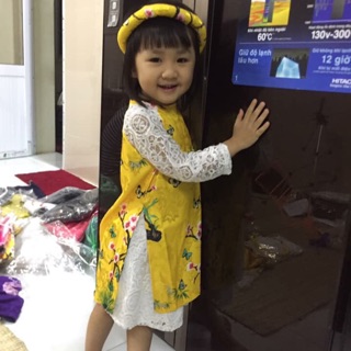 Set áo dài cách tân cho bé 200k