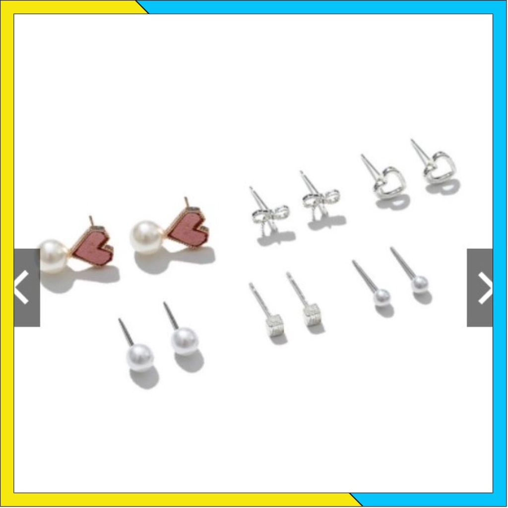 Bông tai nữ hàn quốc ✨ FREESHIP ✨ Set Khuyên Tai Nhỏ Xinh Đa Dạng Thời Trang Cho Nữ