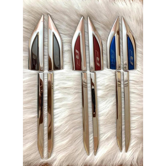 Bộ 2 mang cá ô tô xe hơi mẫu mới hợp kim inox 304 cao cấp chữ sport phù hợp với các dòng xe