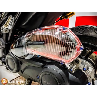 Ốp pô e bô air lọc gió trong suốt nvx 155