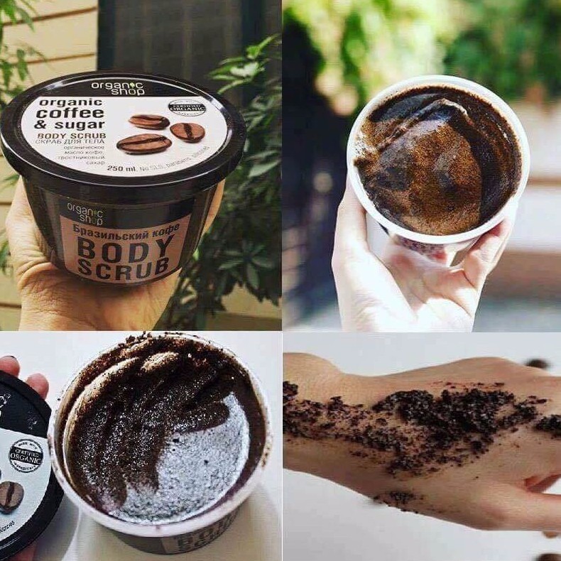 Tẩy da chết toàn thân đường đen + Coffee cam kết chính hãng Nga an toàn (CHẤT LƯỢNG TỐT NHẤT)