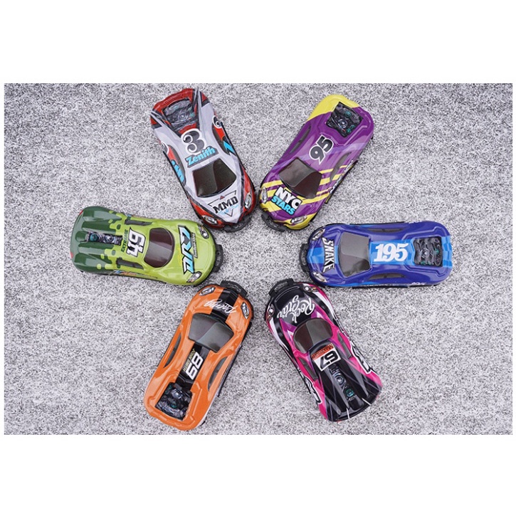 Xe ô tô đồ 360 độ chạy đà mini chất liệu nhựa ABS kích thước 9x4x3 cm (1417XMN)