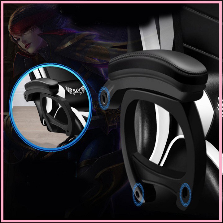 RE0646 Ghế chơi game ngả lưng duỗi chân cho game thủ KLW919 đệm cao su - Ghế game - Ghế xoay văn phòng | BigBuy360 - bigbuy360.vn