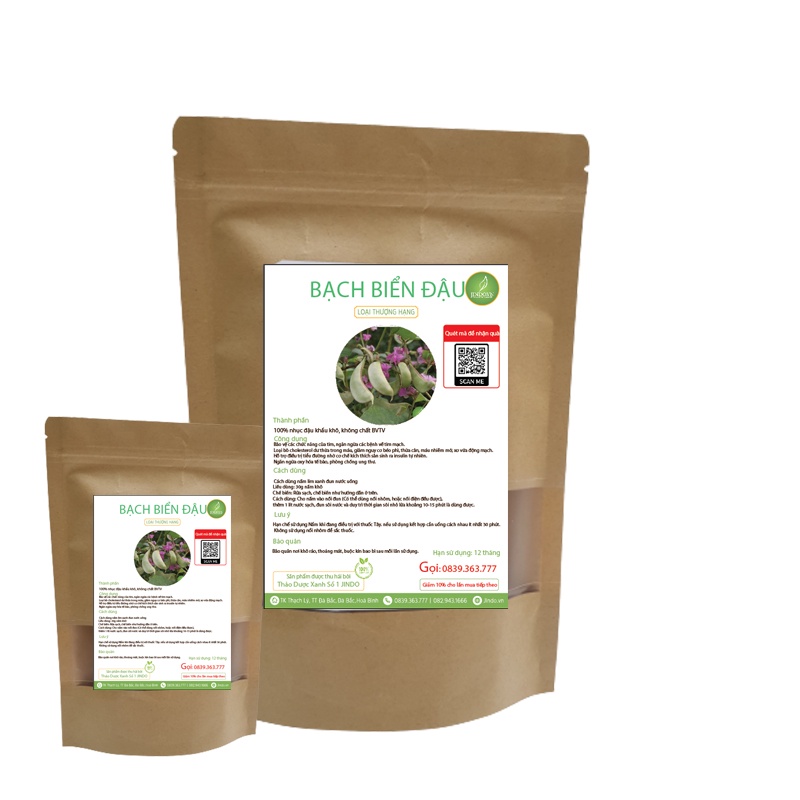 Bạch biển đậu khô thượng hạng JINDO 1kg tác dụng hỗ trợ điều tr_ị trúng độc cực hay