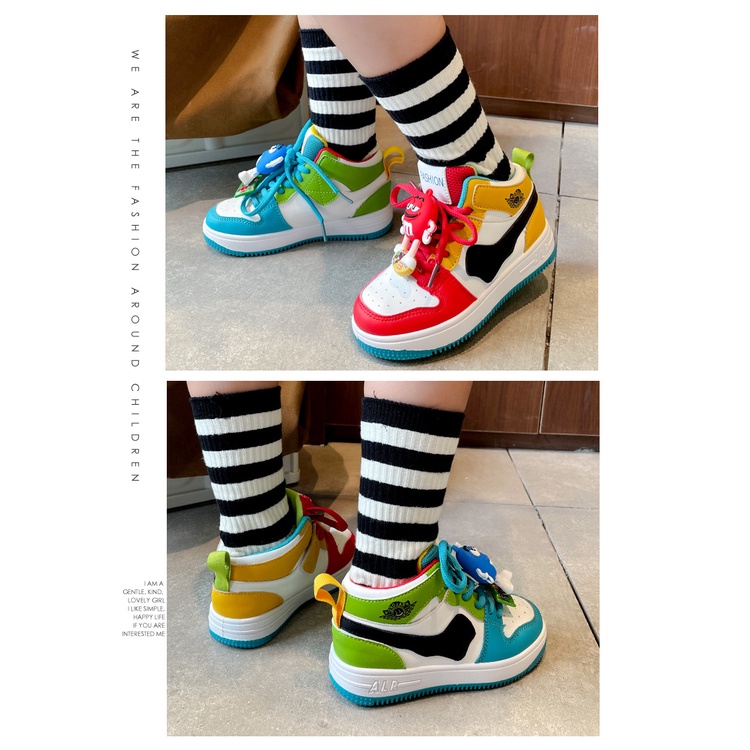 Giày Thể Thao Cỡ Trung Bình Thoải Mái Phong Cách Mới 2022 Mùa Thu Cho Bé Trai Và Bé Gái