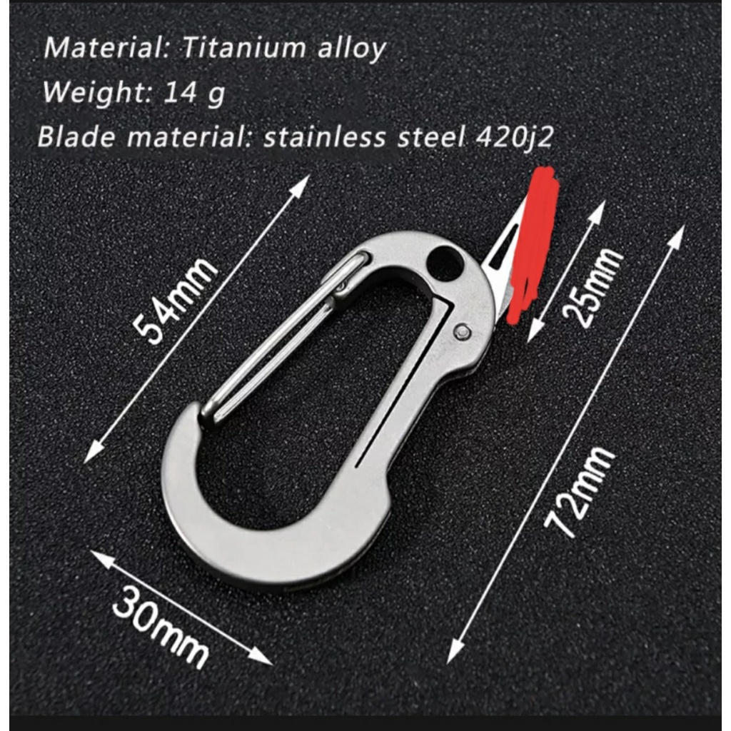 MÓC KHOÁ TITAN BỀN NHẸ ĐẸP- CÓ ĐẦU DAO BÉ