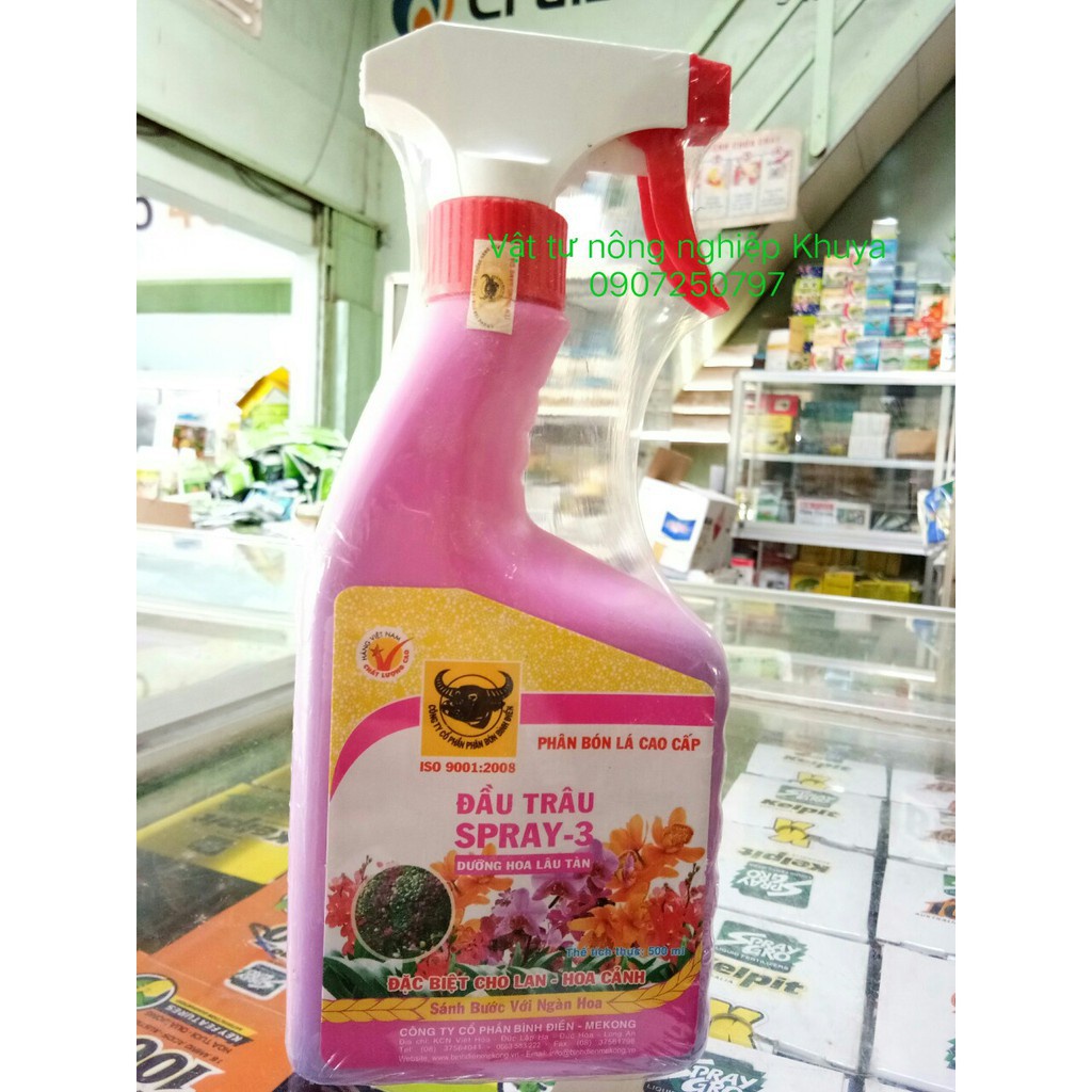 [SIEURE] Phân bón lá đầu trâu Spray 1 2 3 500ml hàng đẹp, phân phối chuyên nghiệp.