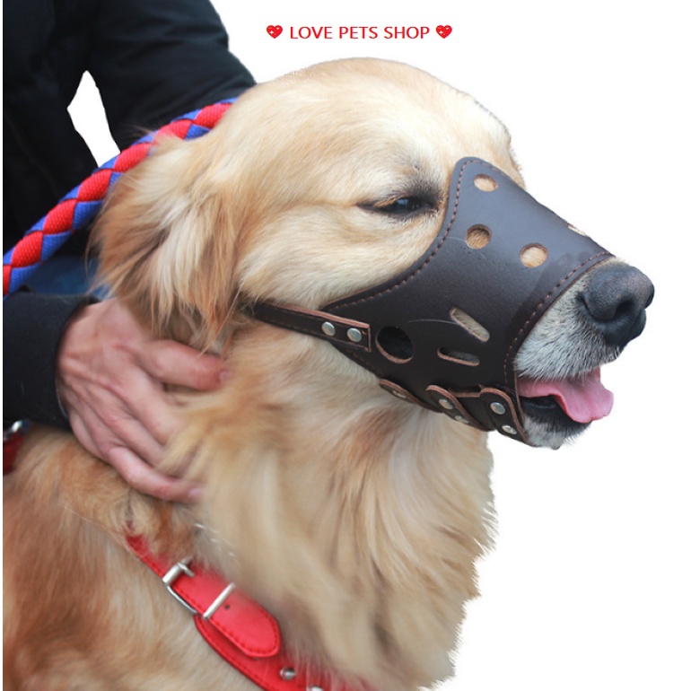 RỌ MÕM CHÓ BẰNG DA &quot;HÀNG KHÔNG ĐỔI TRẢ - LOVE PETS SHOP