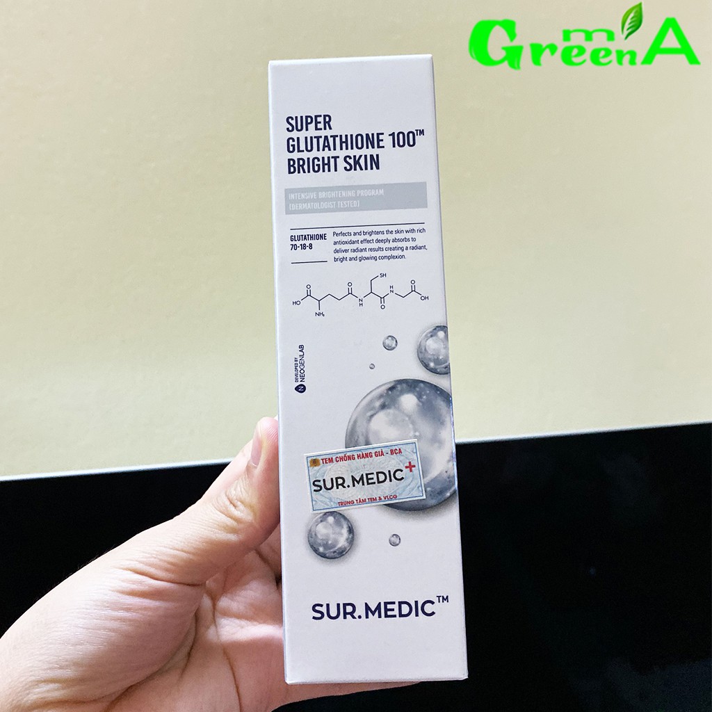 Toner Sur Medic Nước Hoa Hồng Dưỡng Trắng Da Sur.Medic+ Super Glutathione 100 Bright Skin 145ml [NHẬP KHẨU CHÍNH HÃNG] | BigBuy360 - bigbuy360.vn