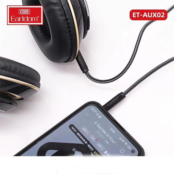 Dây Ra Loa 2 Đầu 3.5 Chính Hãng Earldom Earldom AUX-02 Dài 1m Dây Dù Chống Rối ( BH 12 Tháng)