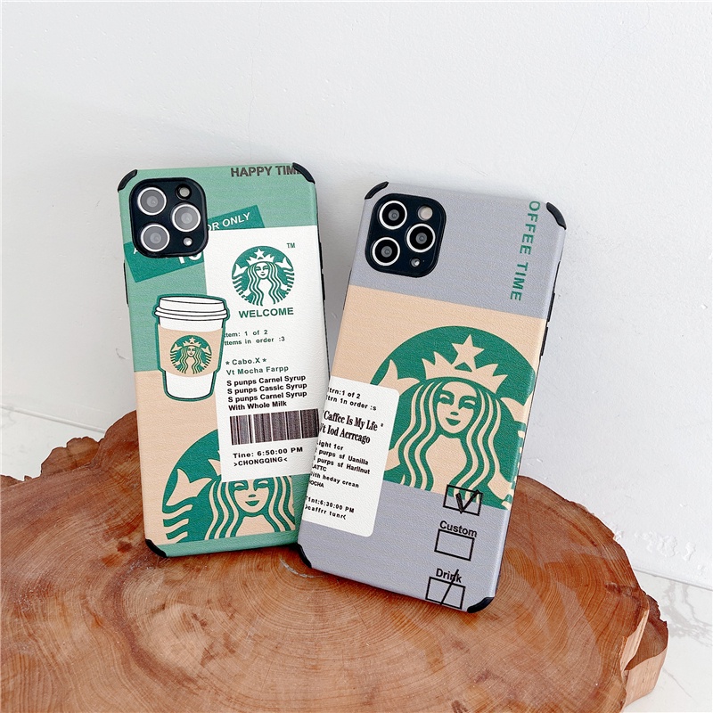 Ốp Điện Thoại Mềm Chống Sốc In Logo Starbucks Cho Iphone 7 8 SE 2020 7P 8P X XS XR XsMax 11 12 13 Pro 11 12 13 Pro Max