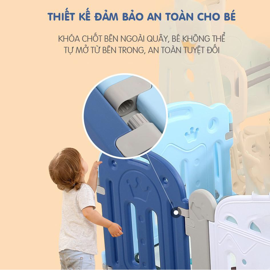 QUÂY CŨI CHO BÉ Holla Vương miệng Tặng kèm 3 món ,bóng nhựa, 1 thảm êm, 1 rổ bóng.