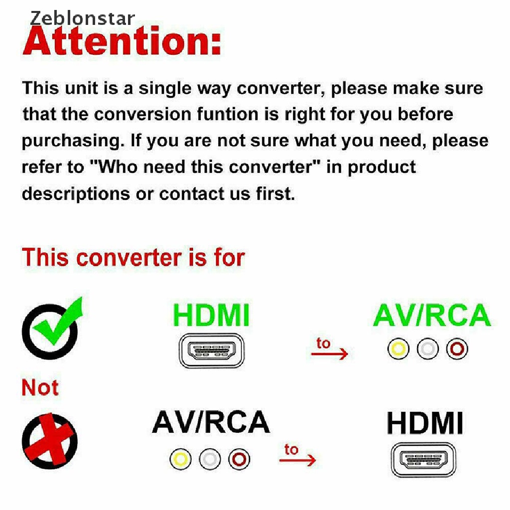 Bộ chuyển đổi HDMI sang RCA AV CVBS 3RCA 1080P chuyên dụng