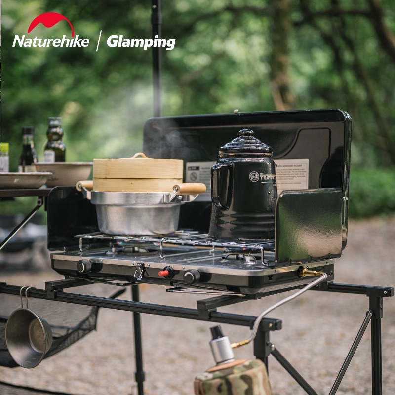 Bếp gas đôi gấp gọn Glamping NatureHike NH22RJ001