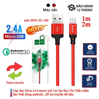 Cáp hoco x14 1m cổng micro