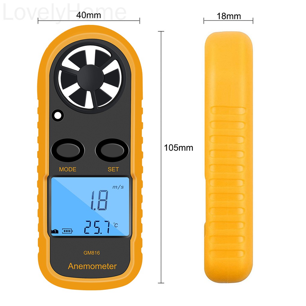 Đồng Hồ Đo Tốc Độ Gió Kỹ Thuật Số Gm816