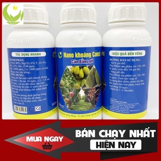 Nâng pH đất, khử chua đất Nano khoáng Canxi 500ml - cải thiện pH ngay sau lần đầu xử lí