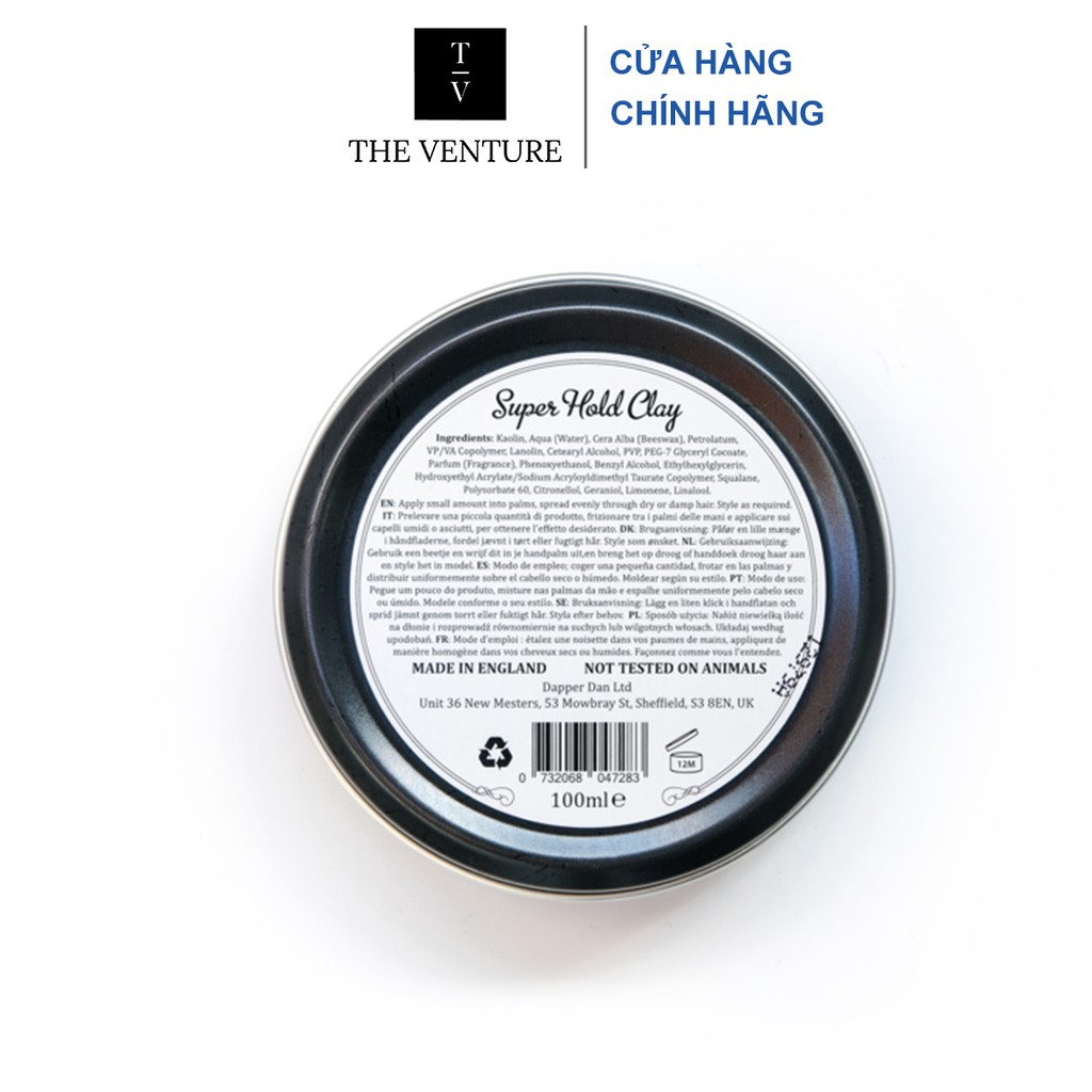 Sáp Vuốt Tóc Nam Dapper Dan Ultra Matte Clay Pomade 100 ml