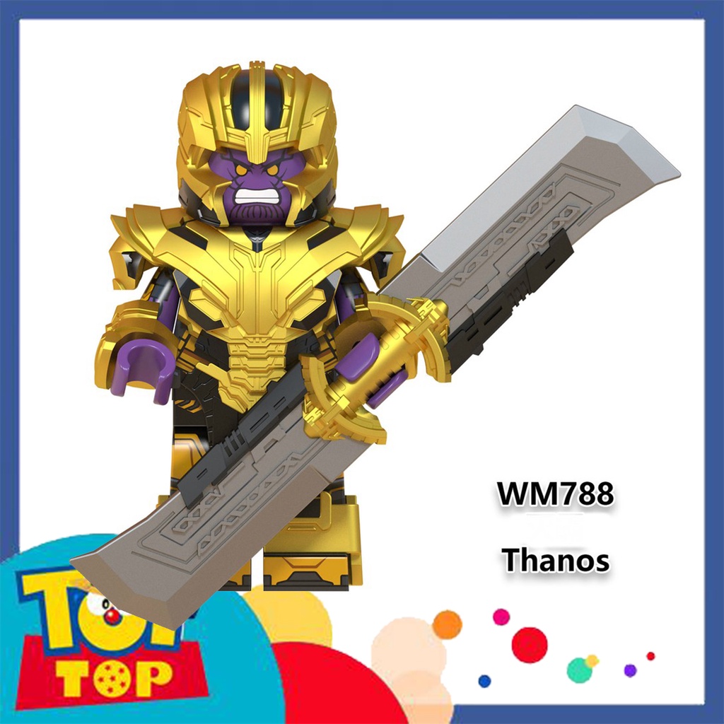 Đồ chơi lắp ráp ghép mini nhân vật Thanos Doctor Strange Iron Man ở Endgame xếp hình WM6072
