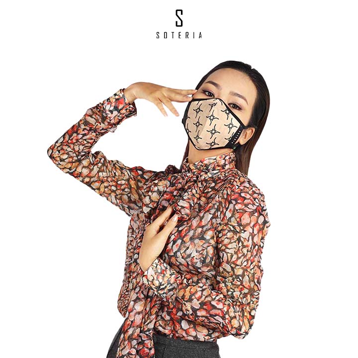 Khẩu trang tiêu chuẩn Quốc Tế SOTERIA Signature ST138 - Bộ lọc N95 BFE PFE 99 lọc đến 99% bụi mịn 0.1 micro- Size S,M,L