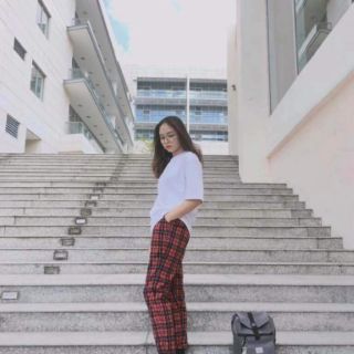 Quần Caro Plaid Pant Đỏ Đen