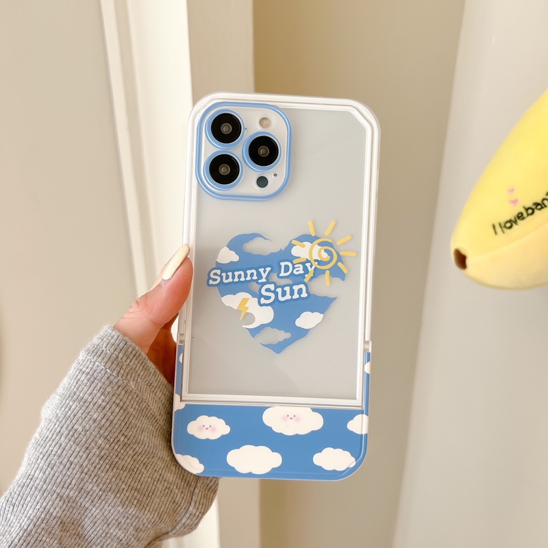 Ốp lưng iphoneỐp Điện Thoại  Kèm Giá Đỡ Tàng Hình Họa Tiết Hoạt Hình Dễ Thương Cho iphone 14 / 13Pro 12 / xs / 6 / 7 / 8PLUSDinuo case