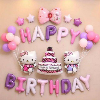 sét trang trí sinh nhật hello kitty